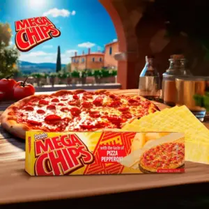 Mega Potato Chips with Pizza Pepperoni Taste 50g
