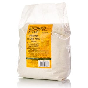 Αλεύρι δίκοκκο σιτάρι λευκό 70% Bio 1000gr