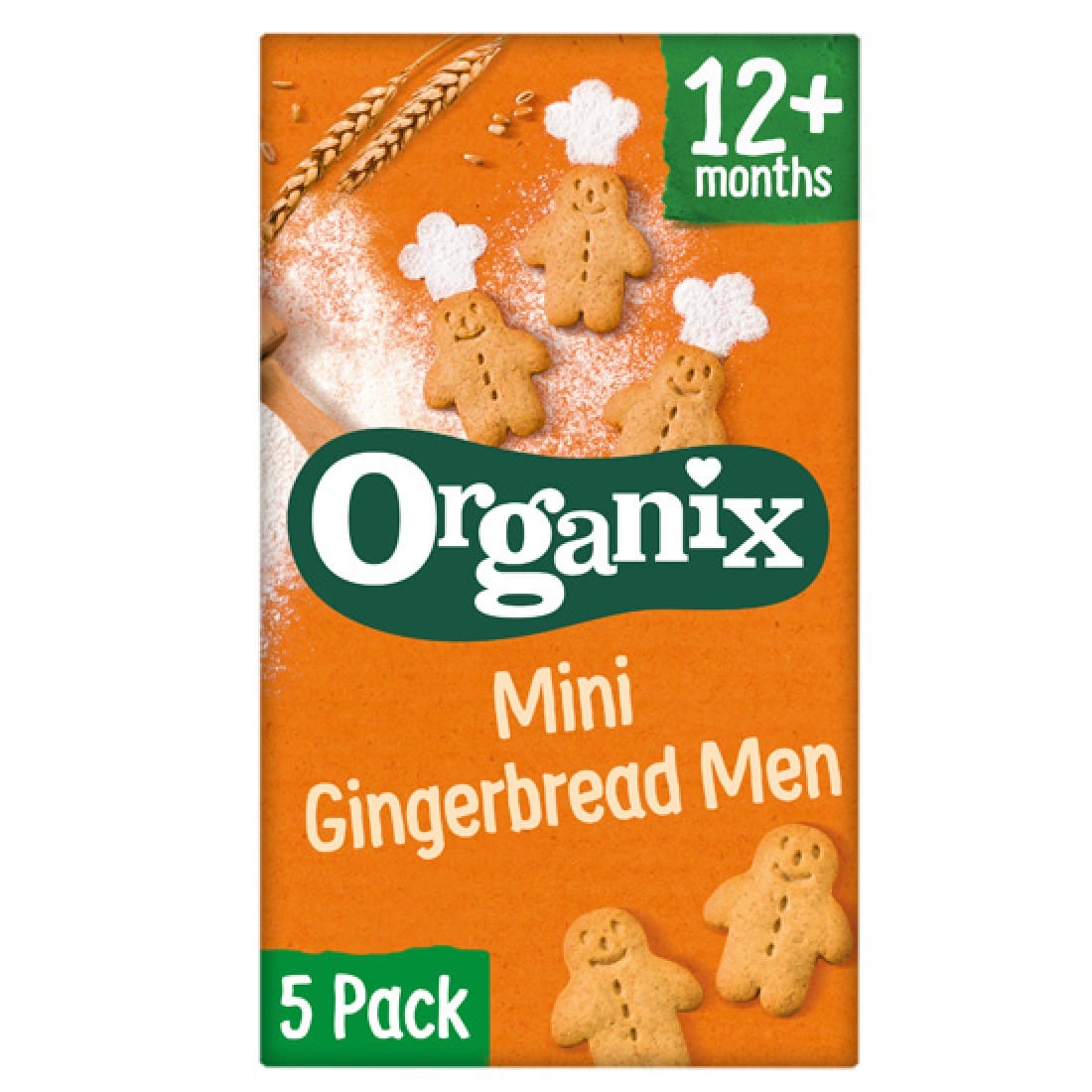 Πολυσυσκευασία Μπισκότα Ολικής Mini Gingerbread +12μ (5x20γρ)