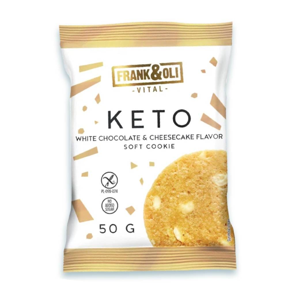 Frank and Oli Keto Soft Cookie White Chocolate and Cheesecake Flavour 50g