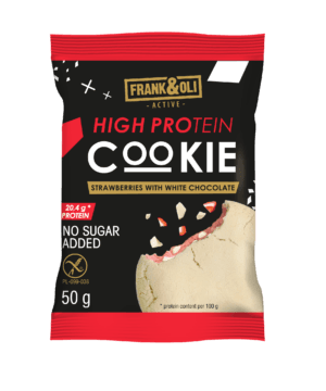 Frank and Oli High Protein Cookie Strawberry with White Chocolate 50g