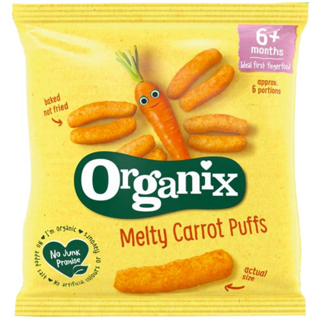 Στικς Καλαμποκιού με Καρότο 'Melty Carrot Puffs' +6μ (20γρ)