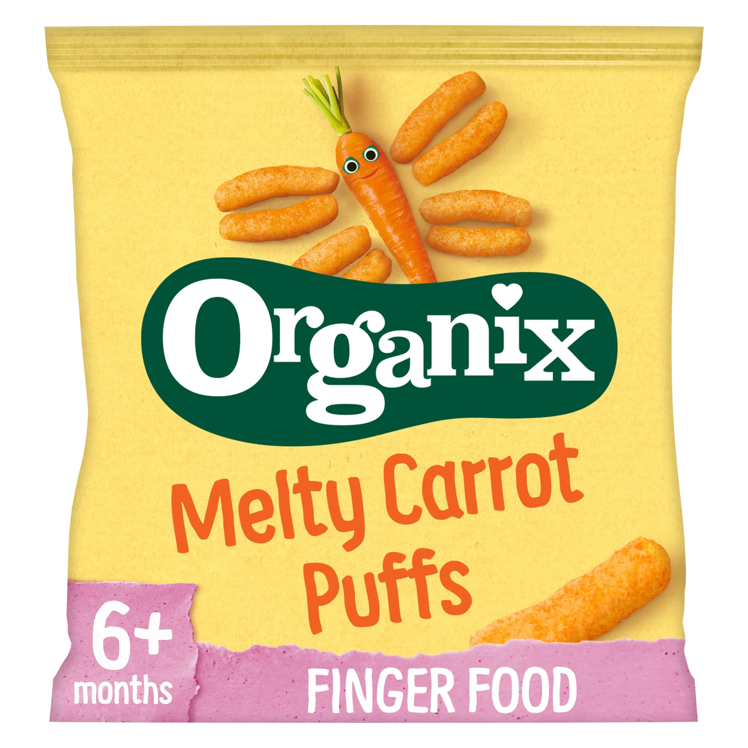 Στικς Καλαμποκιού με Καρότο 'Melty Carrot Puffs' +6μ (20γρ)