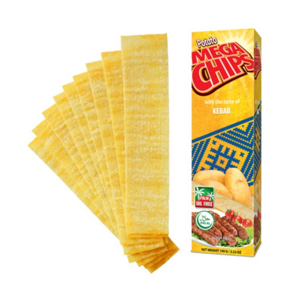 Mega Potato Chips with Kebab Taste 50g