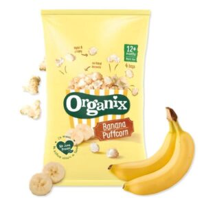 Πολυσυσκευασία Pop Corn 'Banana Puffcorn' +12μ (4x10γρ)