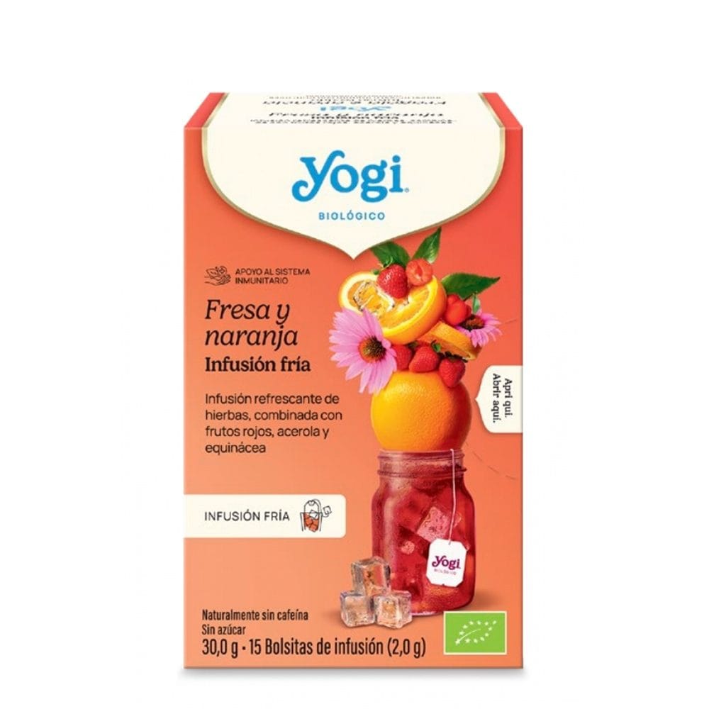 YOGI COLD BREW STRAWBERRY-ORANGE ΒΙΟ 30g