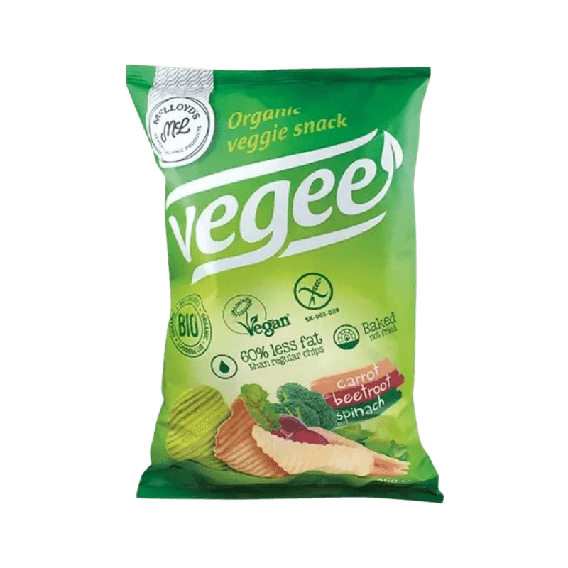 Πατατάκια Vegee με καρότο, παντζάρι & μπρόκολο χωρίς γλουτένη 85g, BIO