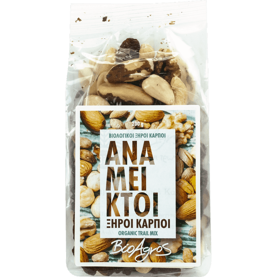 Βιολογικοί Ανάμεικτοι Ξηροί Καρποί 200gr