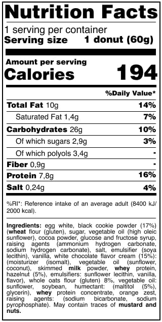 Protein Donut Cookies and Cream 60gr