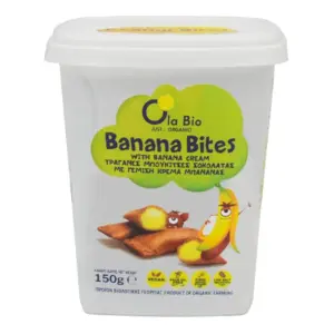 Βιολογικές Μπουκίτσες με Μπανάνα Banana Bites 150gr