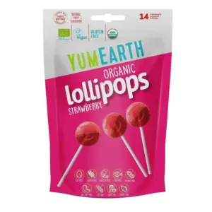 Βιολογικά Γλειφιτζούρια Φράουλα 87gr (14 τμχ)
