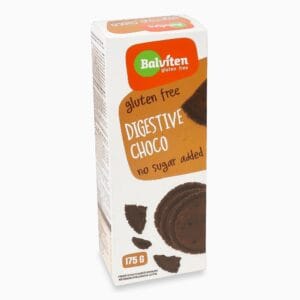 Μπισκότα Digestive με Σοκολάτα Χωρίς Γλουτένη και Χωρίς Ζάχαρη 175gr