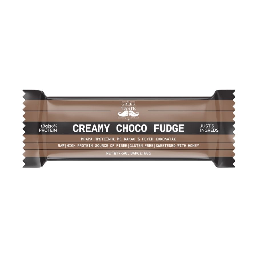 Creamy Choco Fudge Premium Raw Μπάρα Πρωτεΐνης 30%