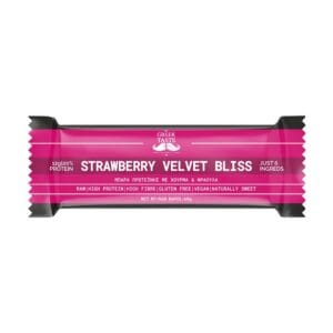 Strawberry Velvet Bliss Raw Μπάρα Πρωτεΐνης 20% 60gr