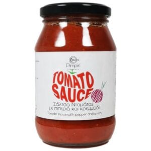 Σάλτσα Ντομάτας με πιπεριά και κρεμμύδι 370gr