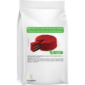 Μείγμα για Κέικ Red Velvet Passion Cake Χωρίς Ζάχαρη 500gr