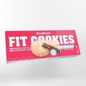 Fit Cookies Peanut Butter and Strawberry Jelly 128gr