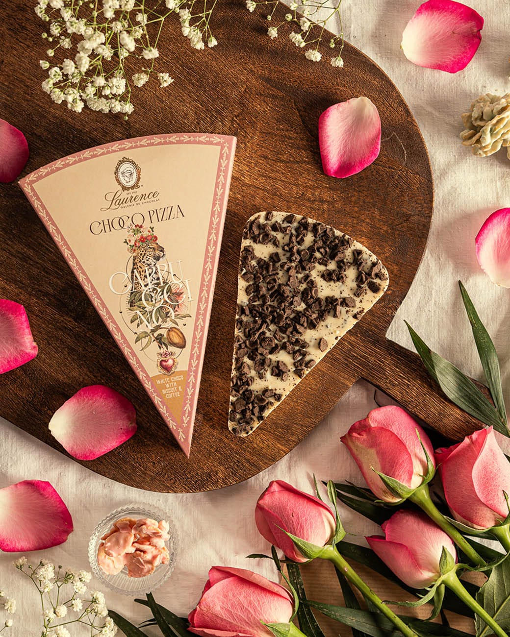 Choco Pizza Λευκή Σοκολάτα Cappuccino 80gr