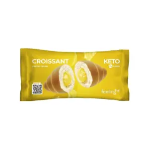 Πρωτεϊνικό Κρουασάν με Κρέμα Patisserie Βανίλια KETO 50gr