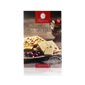 White Chocolate with Pistachio, Almond and Cranberries 85gr