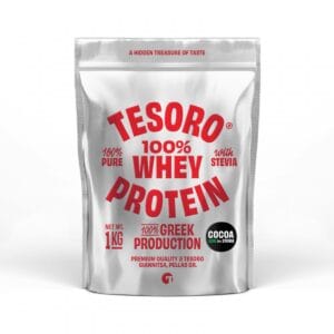 100% Whey Protein Cocoa Low in Stevia 1Kg
