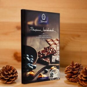 Dark Chocolate with Almonds and Blueberries 80gr